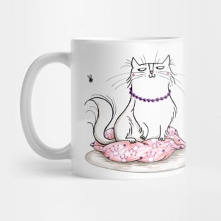 Madame - Katze - Cat - Prinzessin - Weiße Katze - White Cat Mug